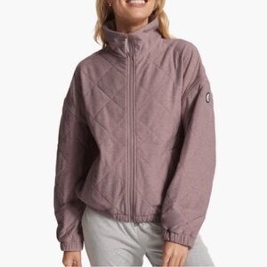 Vuori Halo Insulated Jacket Womens XL Hazel Heather Primaloft Soft Dreamknit